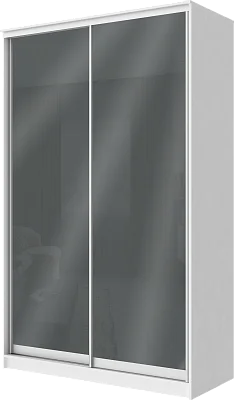 картинка 2-х дверный шкаф купе с цветной пленкой Темно-серый №073 2200 1362 620 от магазина КУПИ КУПЕ